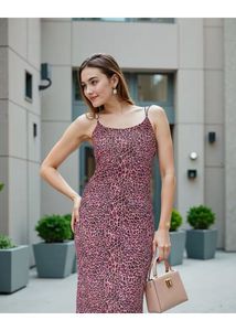 Sale!!Shein Stylish Leopard Print Slip Dress