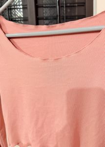 Cute Pink Long Sleeve Top