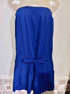 🔥BUY 1, GET 1 FREE🔥Strapless Blue Dress