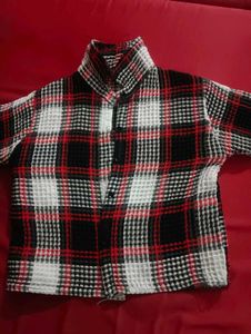 Chic Plaid crop Jacket