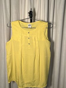 Vero Moda Yellow Sleeveless Top