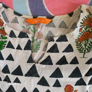 Price Drop !Gerua Kurta (Khadi Cotton)