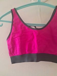Vibrant Pink Sports Bra