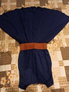 Navy Blue Fit &amp; Flare Dress