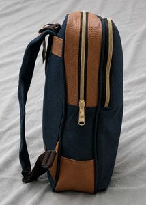 Imported Korean Premium Navy Canvas Backpack