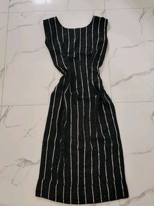 Elegant Black Striped kurta
