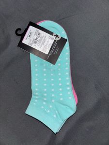 Cute Polka Dot Ankle Socks (2 Pairs)