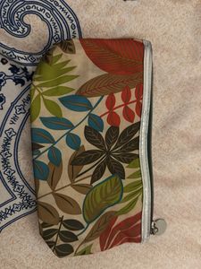 Leaf Print Pouch