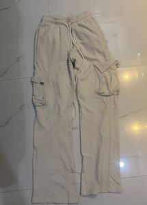 Cream Cargo Pants