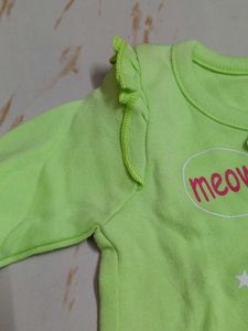 3-6 mnth new Cute Cat Print Cotton Pajama Set