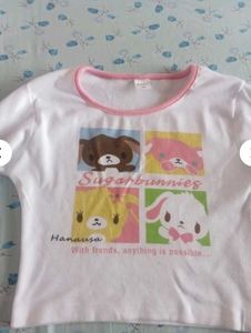 Cute Kawaii Long Sleeve Cropped Top