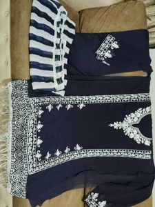 Kashmir Thread Work Dress Material