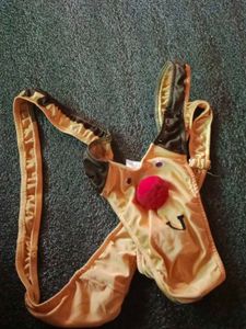 Men's Funny Reindeer man kini Thong bikini
