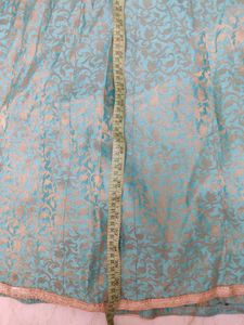 Stunning Teal Brocade Skirt