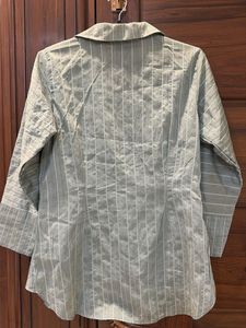 Elegant Striped Button-Up Top