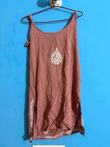 Embroidered Cotton Kurta
