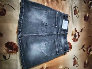 Denim Mini Skirt
