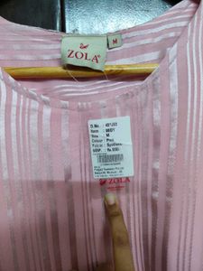 Elegant Pink Striped Dress