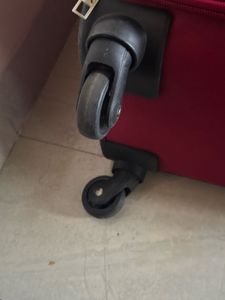 Red Rolling Luggage Suitcase
