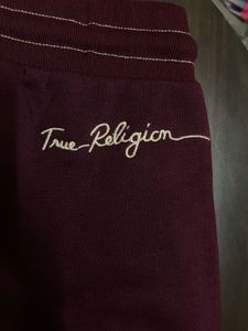 True Religion Burgundy Sweatpants