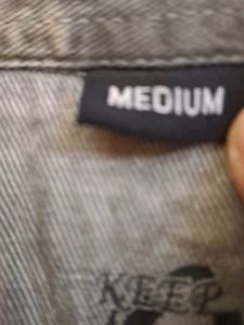 unisex denim  Long Sleeve Shirt