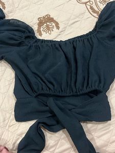 Stylish Sheer Sleeve Top