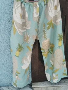 Blue Floral Print CO-ORD Set