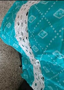 Teal Kurta with Diamond Pattern