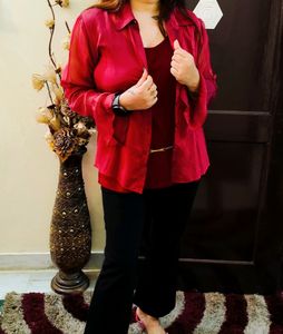 Soft Geogratte Shirt With Inner Attached