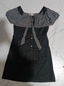 Chic Black & Grey Dress