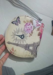 Paris Eiffel Tower & floral wallet
