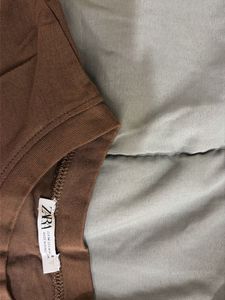 ZARA Brown T-Shirt