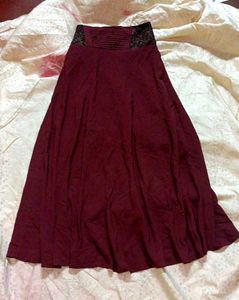 Beautiful Maroon Ethnic Skirt
