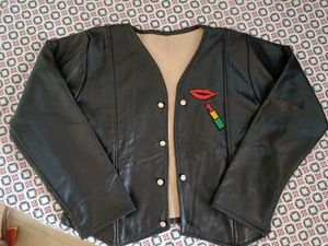 Unique Black Faux Leather Jacket