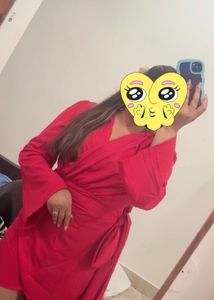💖 Bright Pink Partywear Midi Dress 💖