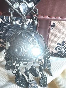 Antique Silver Jhumka Earrings