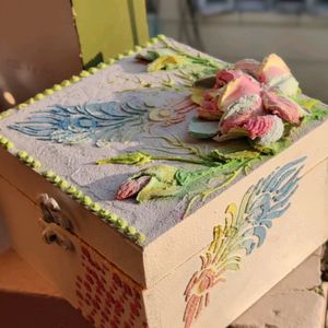Sculpture Art Wooden Box 5 By