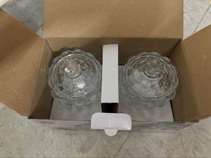 🆕2 pc High Quality Glassware Bowls Set