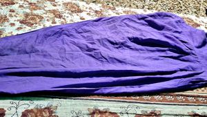 Light Blue Kurta with Purple Embroidery