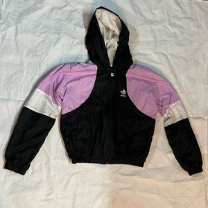 Adidas Colorblock Hooded Windbreaker Jacket