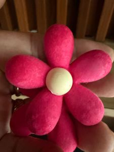 Pink Flower Hair Clip