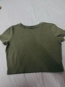 Olive Green Basic T-Shirt