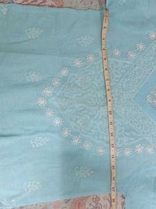 Light Blue Embroidered Kurta