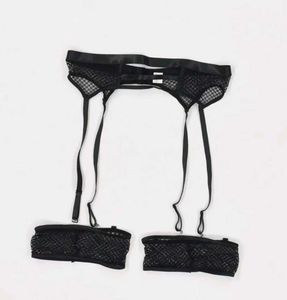 Black Fishnet Garter belt