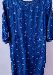 xxl Blue Printed Kurta