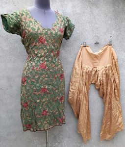 Embroidered Kurta and Salwar Set