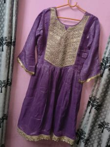 Elegant Purple kurta pant dupatta set