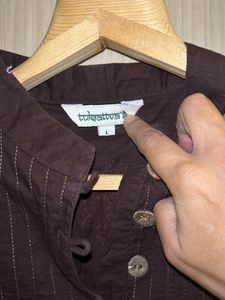 Coffee Brown Pure Cotton Kurti
