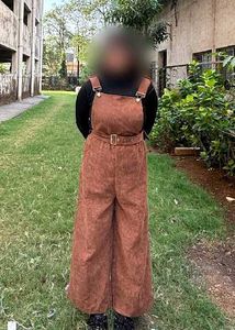 Brown Wide-Leg Jumpsuit