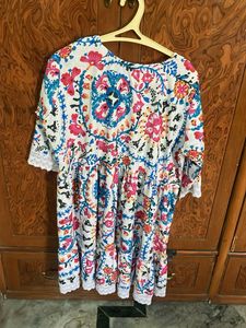 Floral Print Kurta